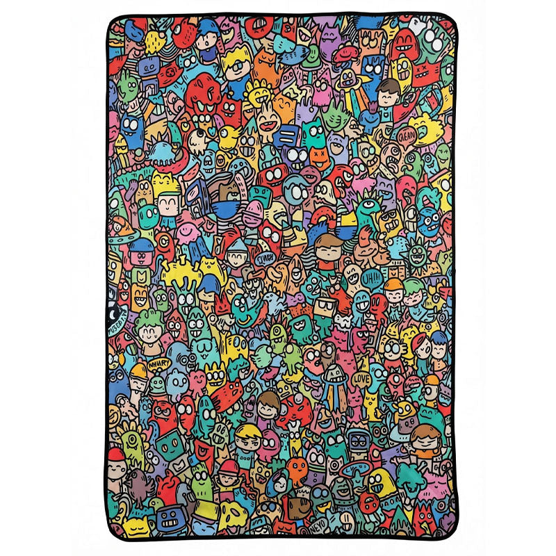 ColorCuddle™ – 2-in-1 Kleurmat & Zachte Deken