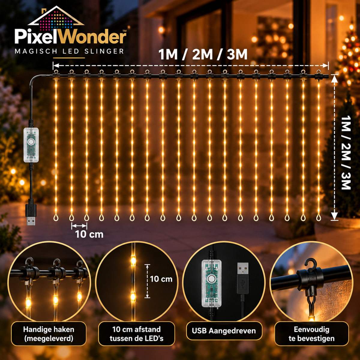 PixelWonder-Magisch Smart Lichtgordijn