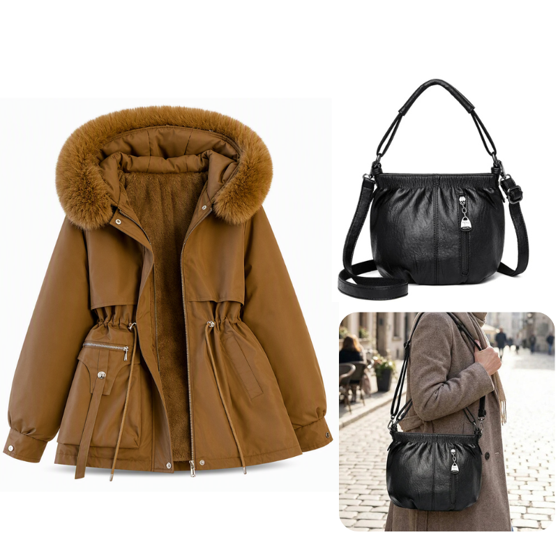CozyShield™ Dames Winter Faux Fur Parka