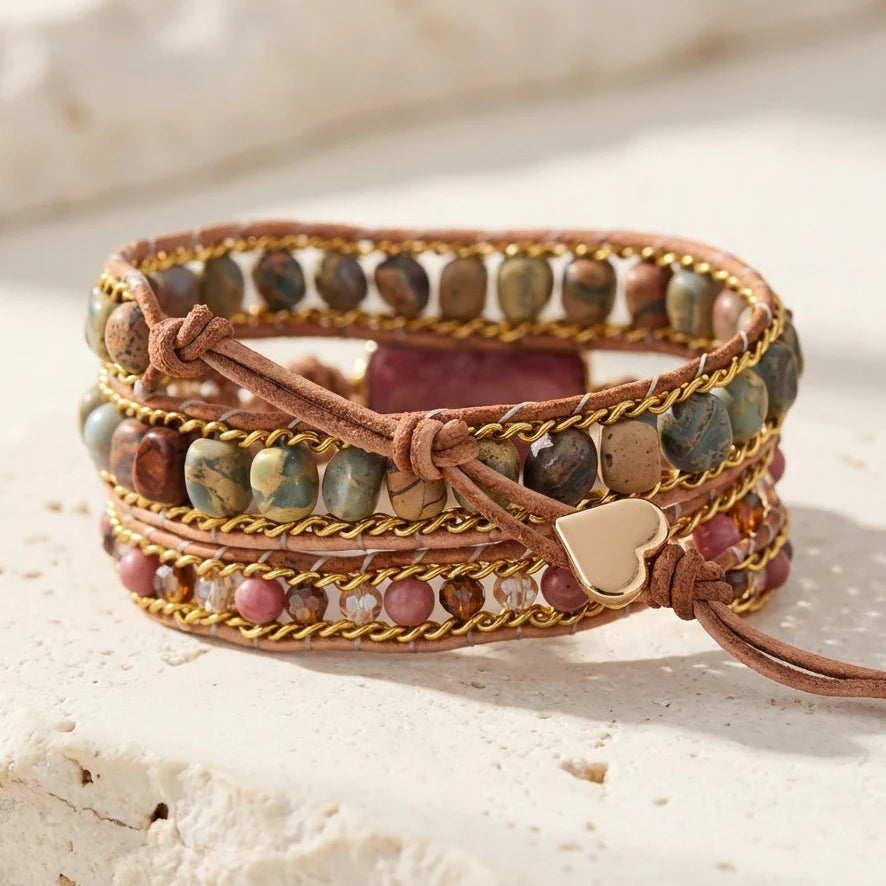 Helend Hart — Rhodochrosiet Armband van Zelfliefde