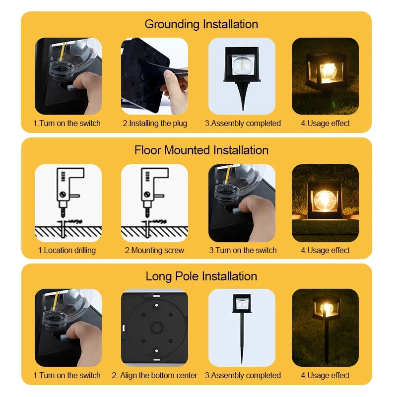 LumiSolar™ Buiten LED Pilarenlamp – Stijlvolle Zonne-energie Verlichting voor Trap, Muur & Tuin