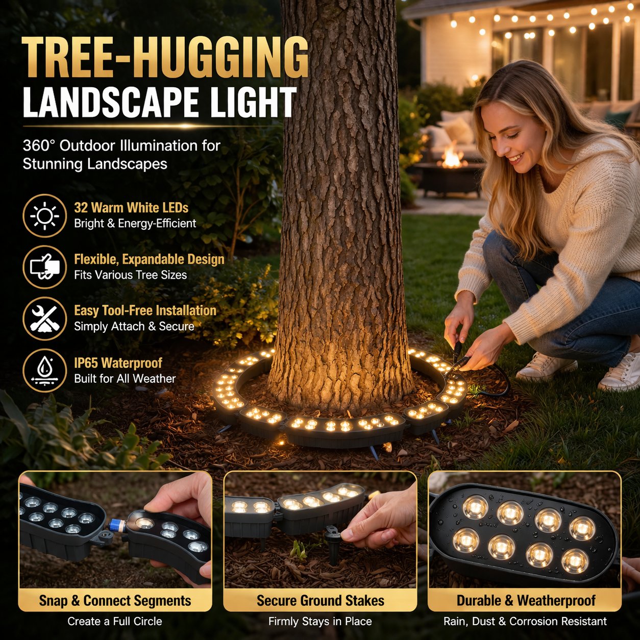 GlowCircle™ LED Ringboomverlichting ( per stuk )