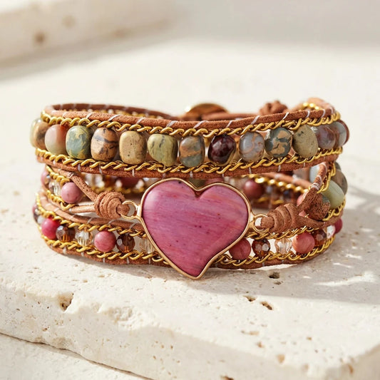 Helend Hart — Rhodochrosiet Armband van Zelfliefde