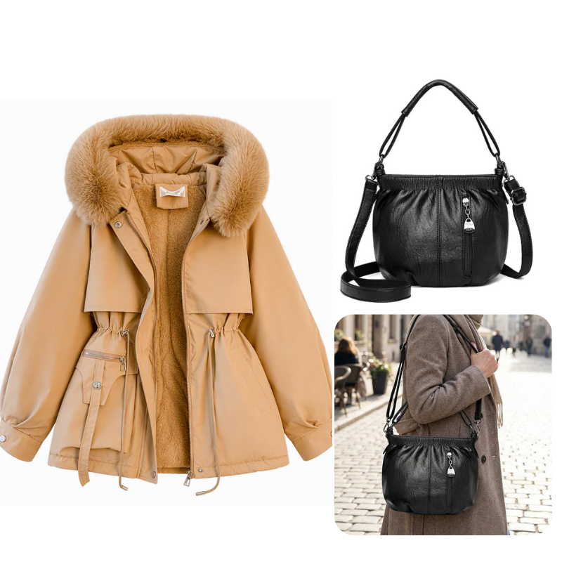 CozyShield™ Dames Winter Faux Fur Parka