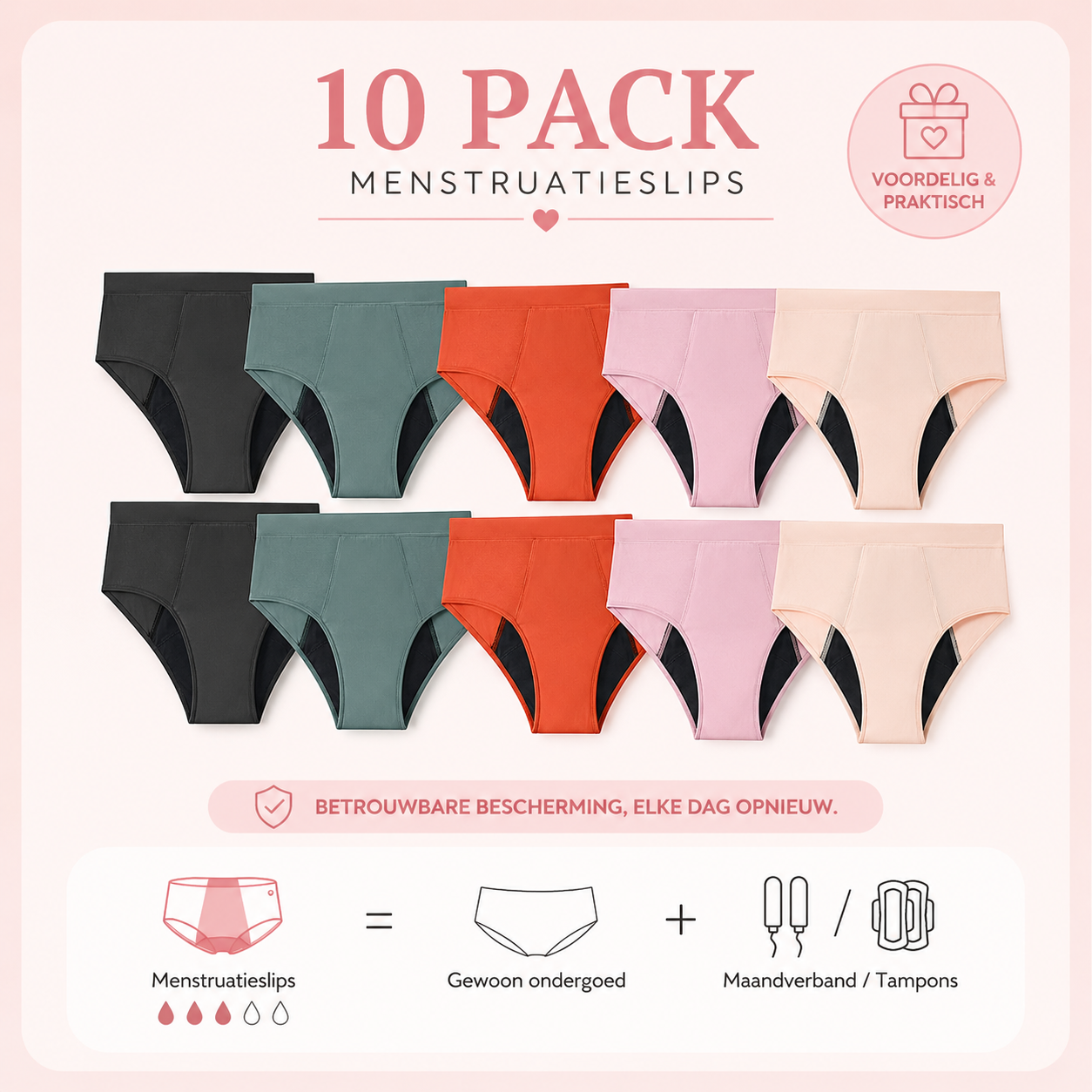 Cycle Complete - 10 Pack Menstruatieslips