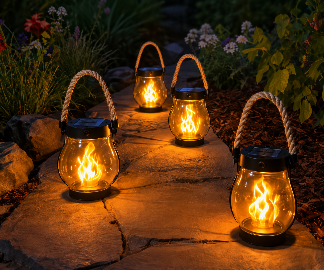 Solar Vlamlantaarn – Sfeervolle Verlichting zonder Kabels