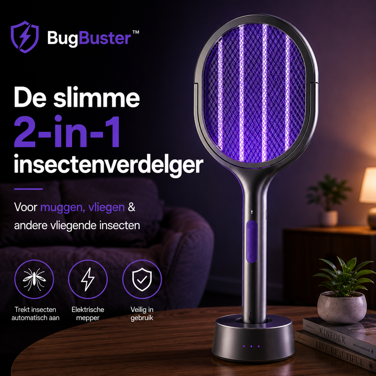 BugBuster™ | Elektrische Muggen- & Vliegenmepper