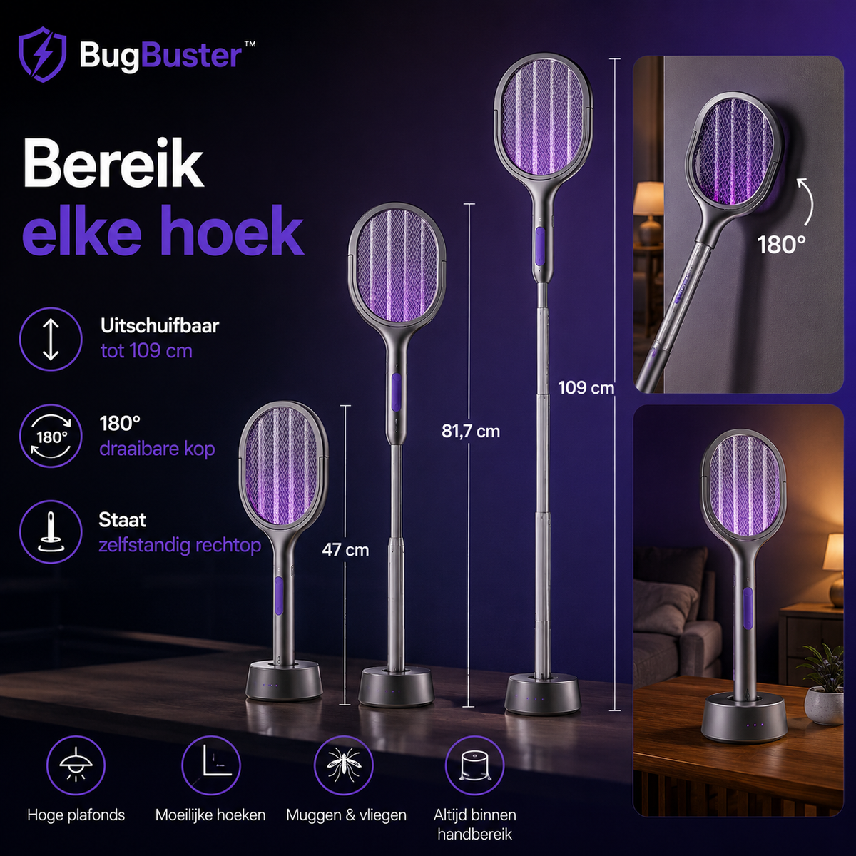 BugBuster™ | Elektrische Muggen- & Vliegenmepper