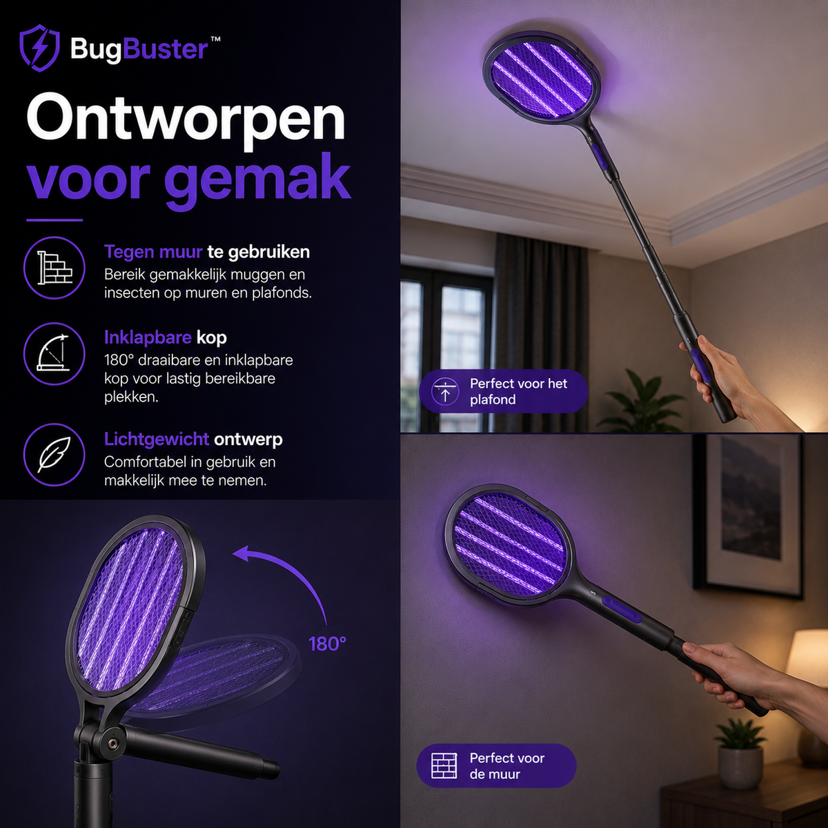 BugBuster™ | Elektrische Muggen- & Vliegenmepper