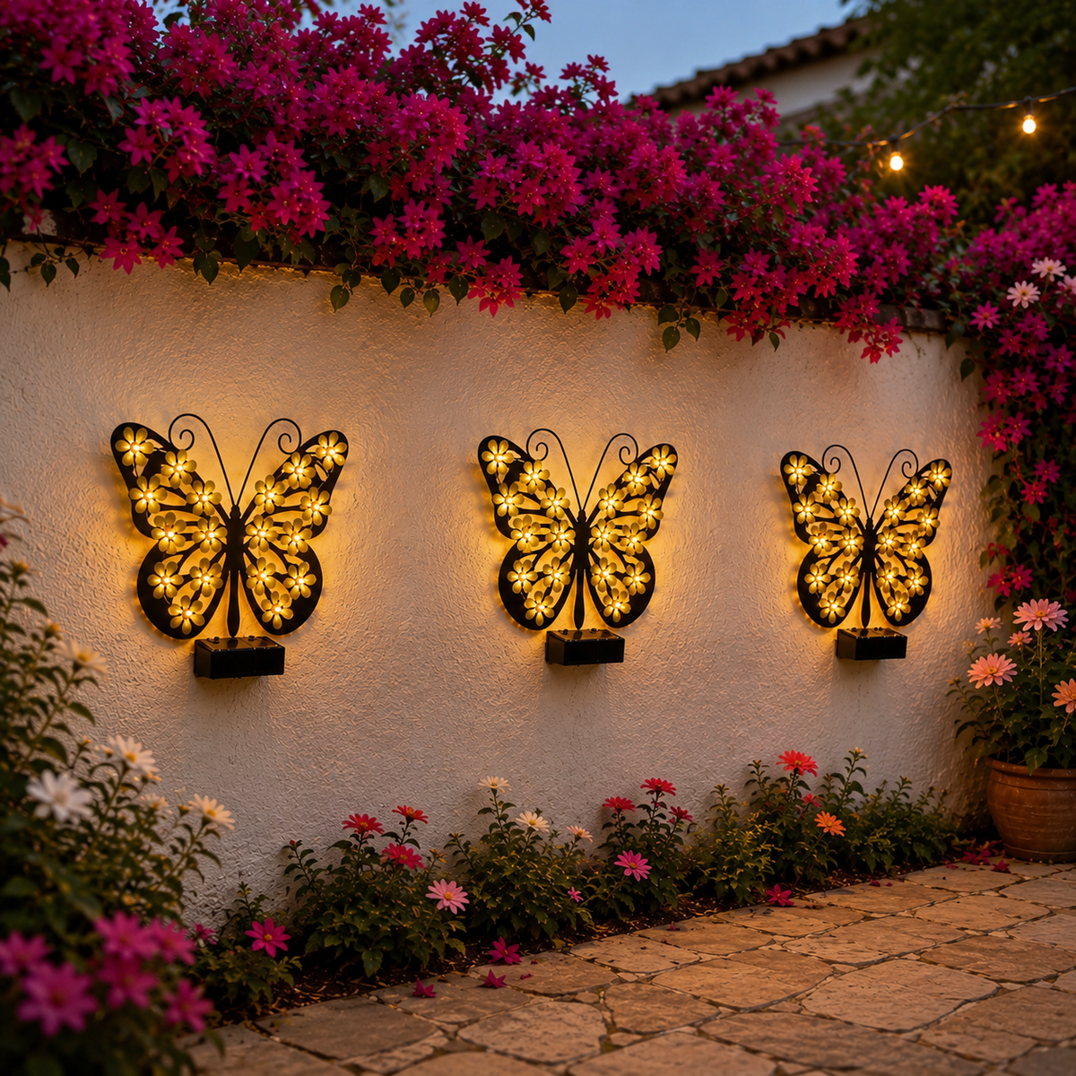 ButterflyBloom™ Solar Wandlamp