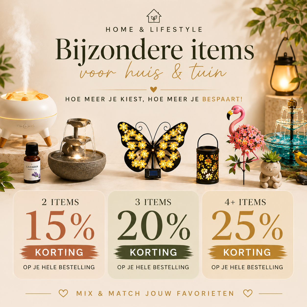 Home & Lifestyle banner - Bijzondere items voor huis & tuin