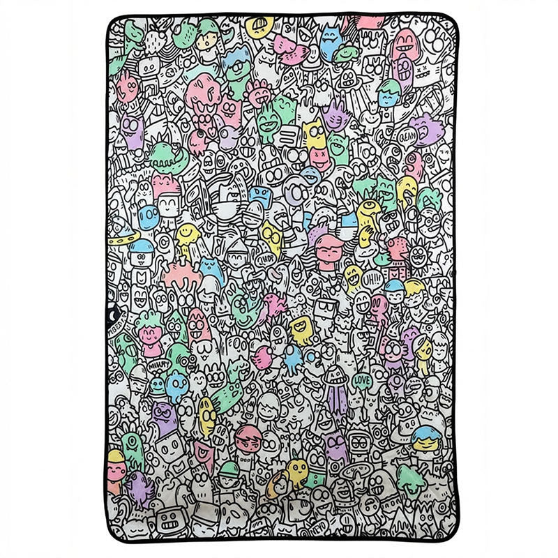 ColorCuddle™ – 2-in-1 Kleurmat & Zachte Deken