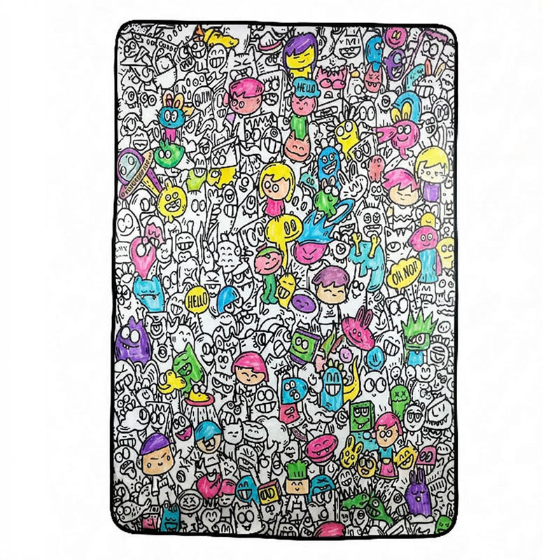 ColorCuddle™ – 2-in-1 Kleurmat & Zachte Deken