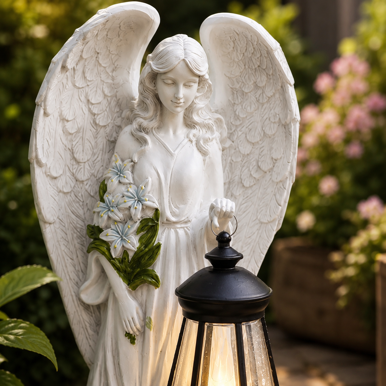 AngelGlow™ Solar LED Tuinbeeld – Engelensfeer in Uw Tuin
