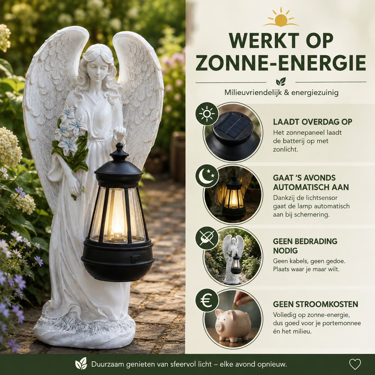 AngelGlow™ Solar LED Tuinbeeld – Engelensfeer in Uw Tuin