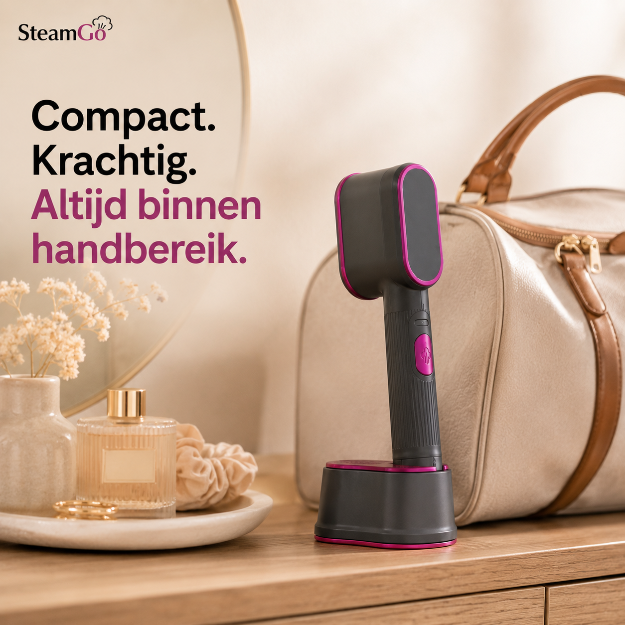 SteamGo™ | 2-in-1 Kledingstomer & Mini Strijkijzer