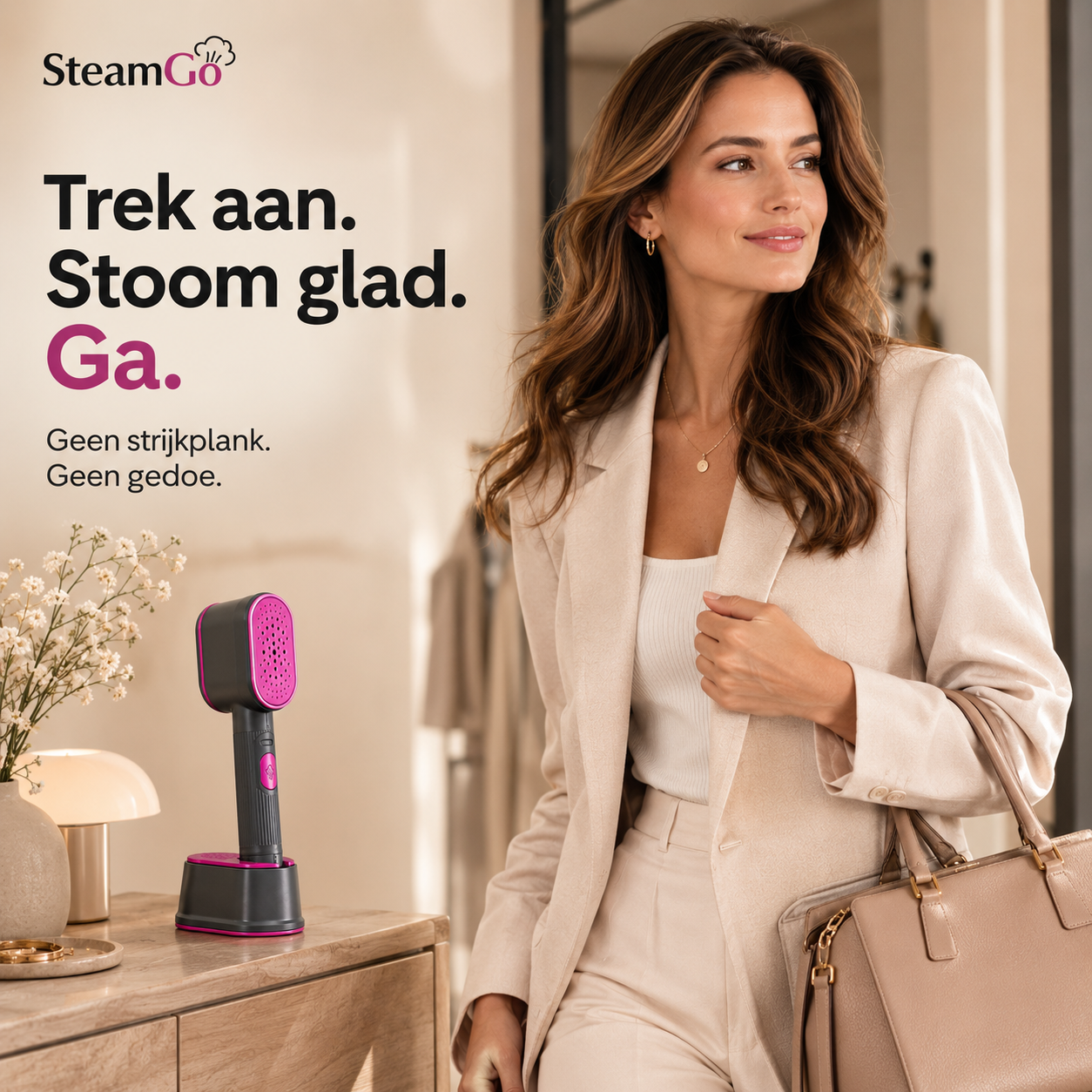 SteamGo™ | 2-in-1 Kledingstomer & Mini Strijkijzer
