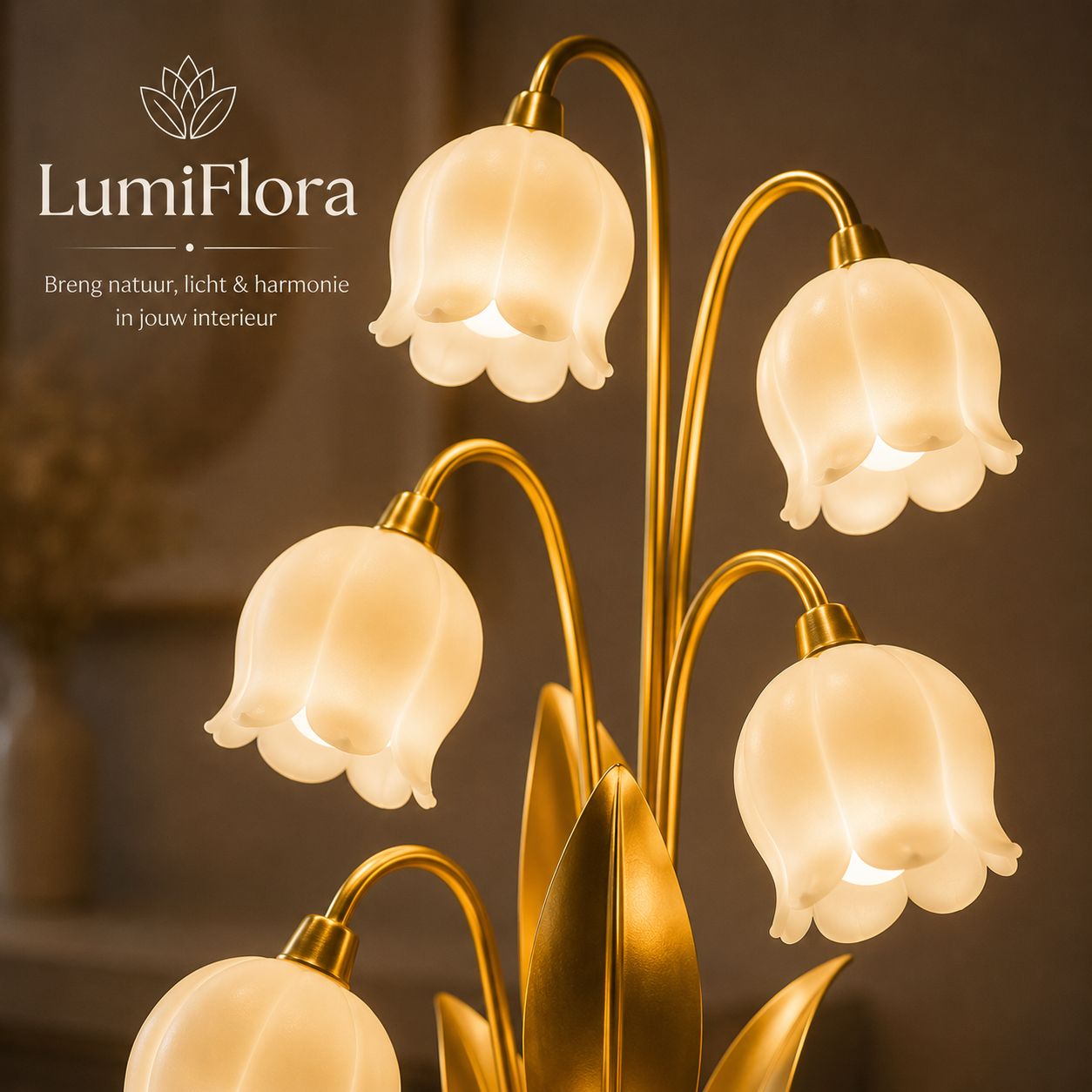 LumiFlora™ | Sfeervolle Lelietje-van-Dalen Tafellamp