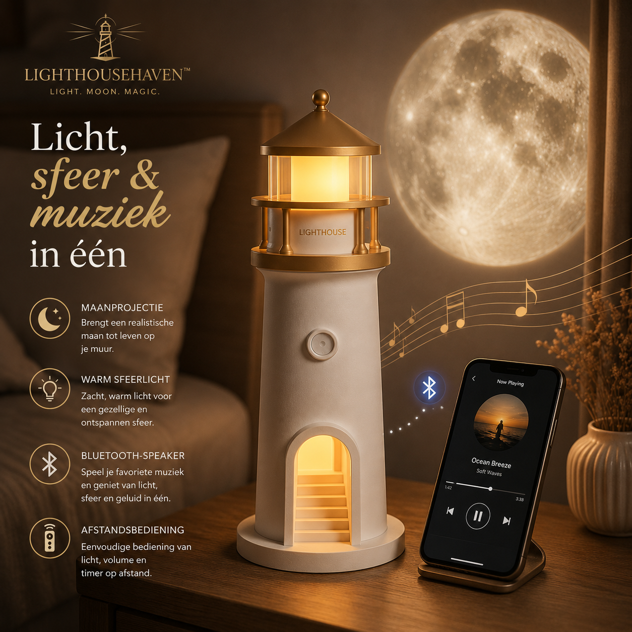 LighthouseHaven™ Lantaarn Projector Lamp