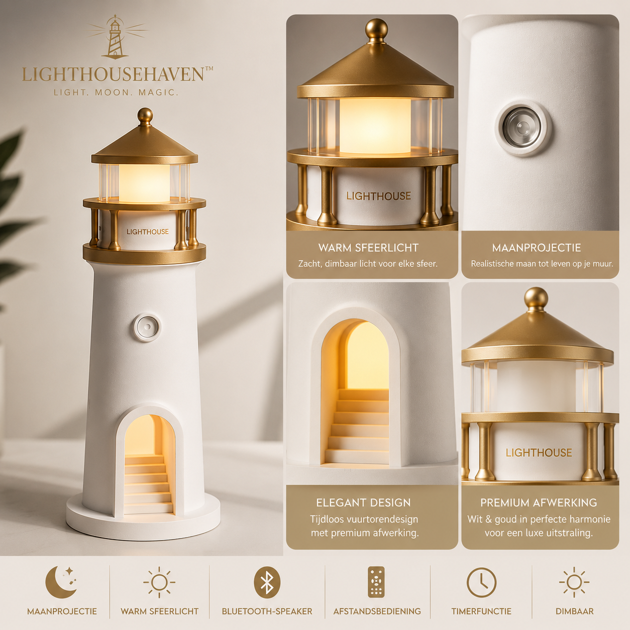 LighthouseHaven™ Lantaarn Projector Lamp