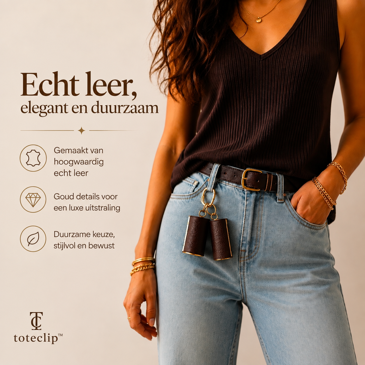 ToteClip™ – Van sleutelbos naar chique tas in seconden