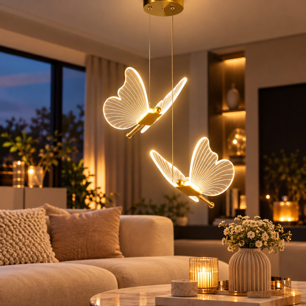 ButterflyGlow woonkamer sfeer
