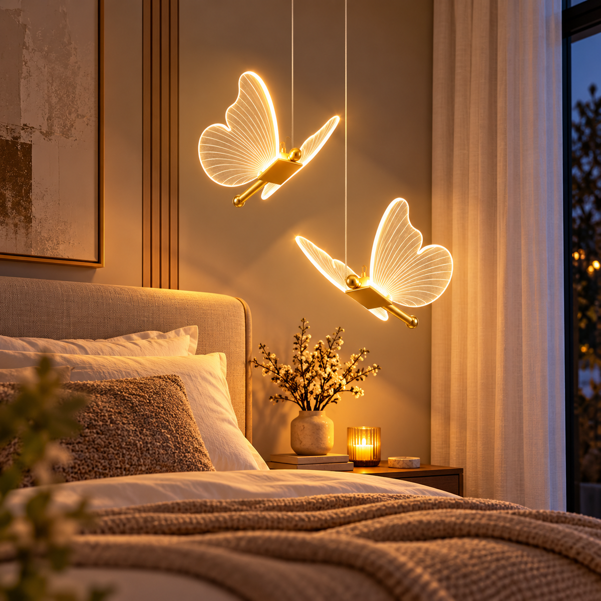 ButterflyGlow slaapkamer sfeer