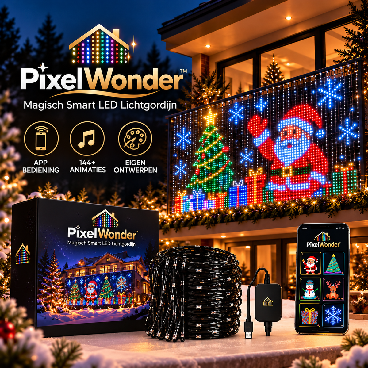 PixelWonder-Magisch Smart Lichtgordijn