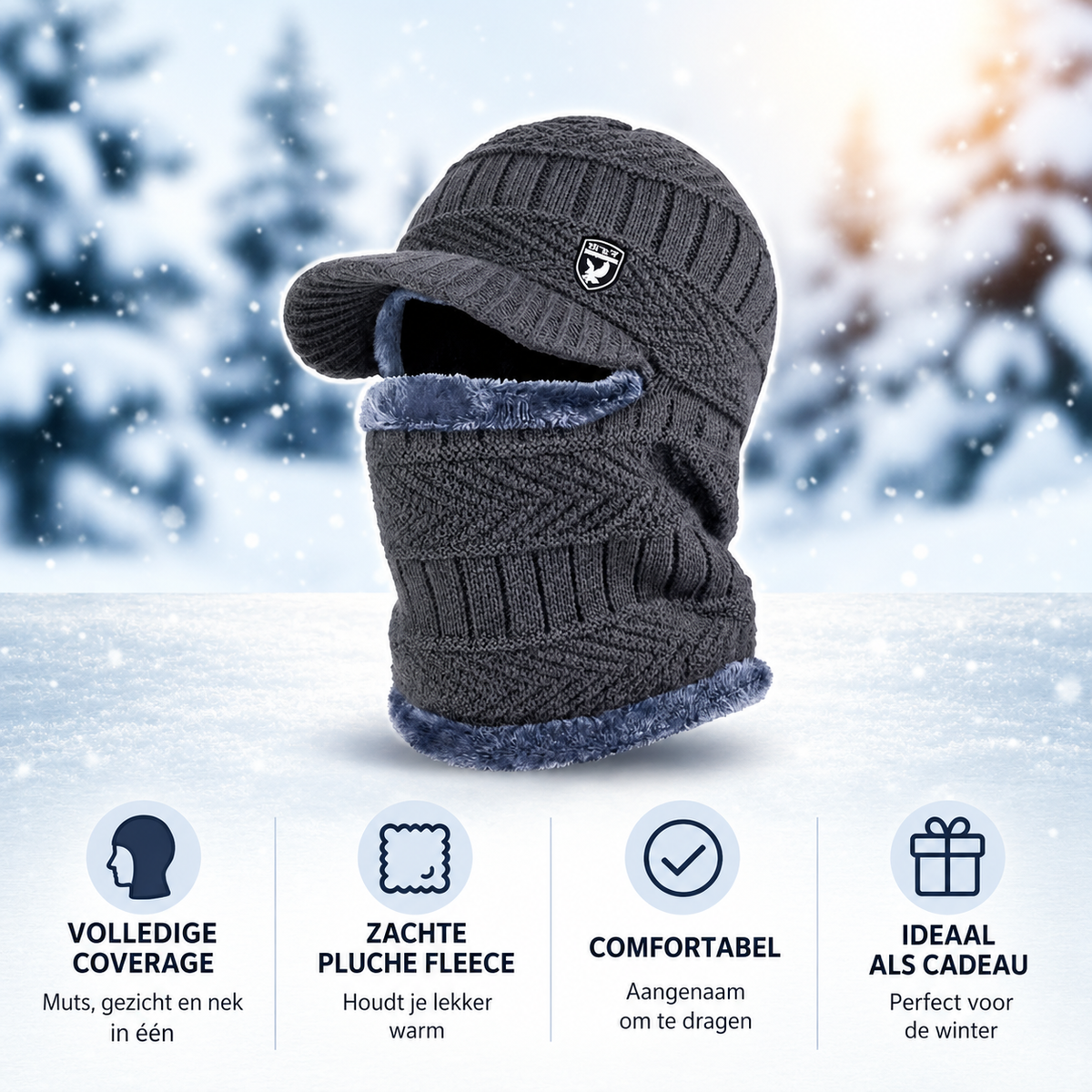WarmShield- Volledige Dekking Wintermuts