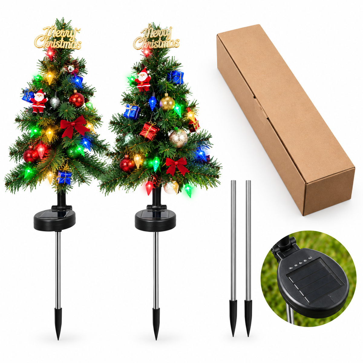 TWINKLETREE™ | Solar Kerstboompje met LED Verlichting 🎄✨