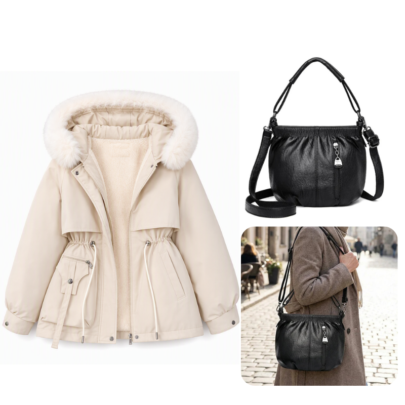 CozyShield™ Dames Winter Faux Fur Parka