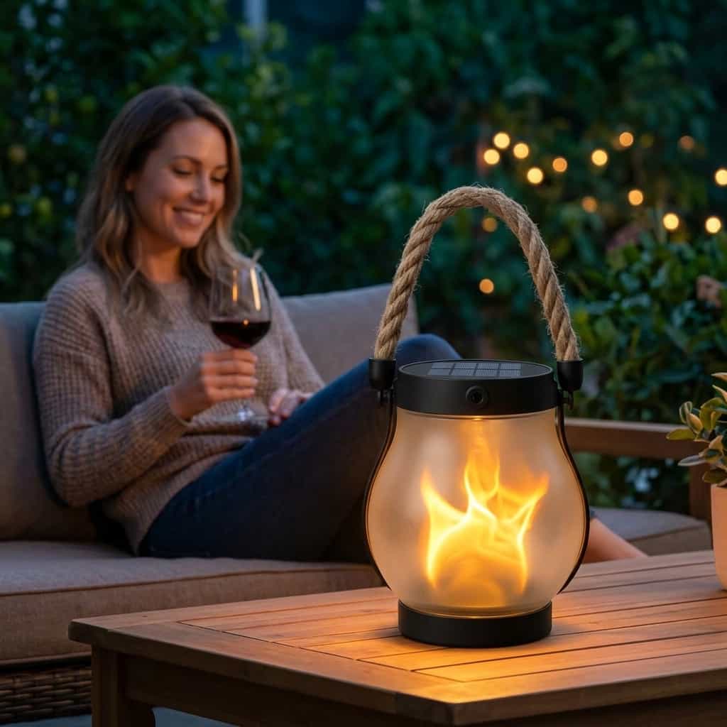 Solar Vlamlantaarn – Sfeervolle Verlichting zonder Kabels