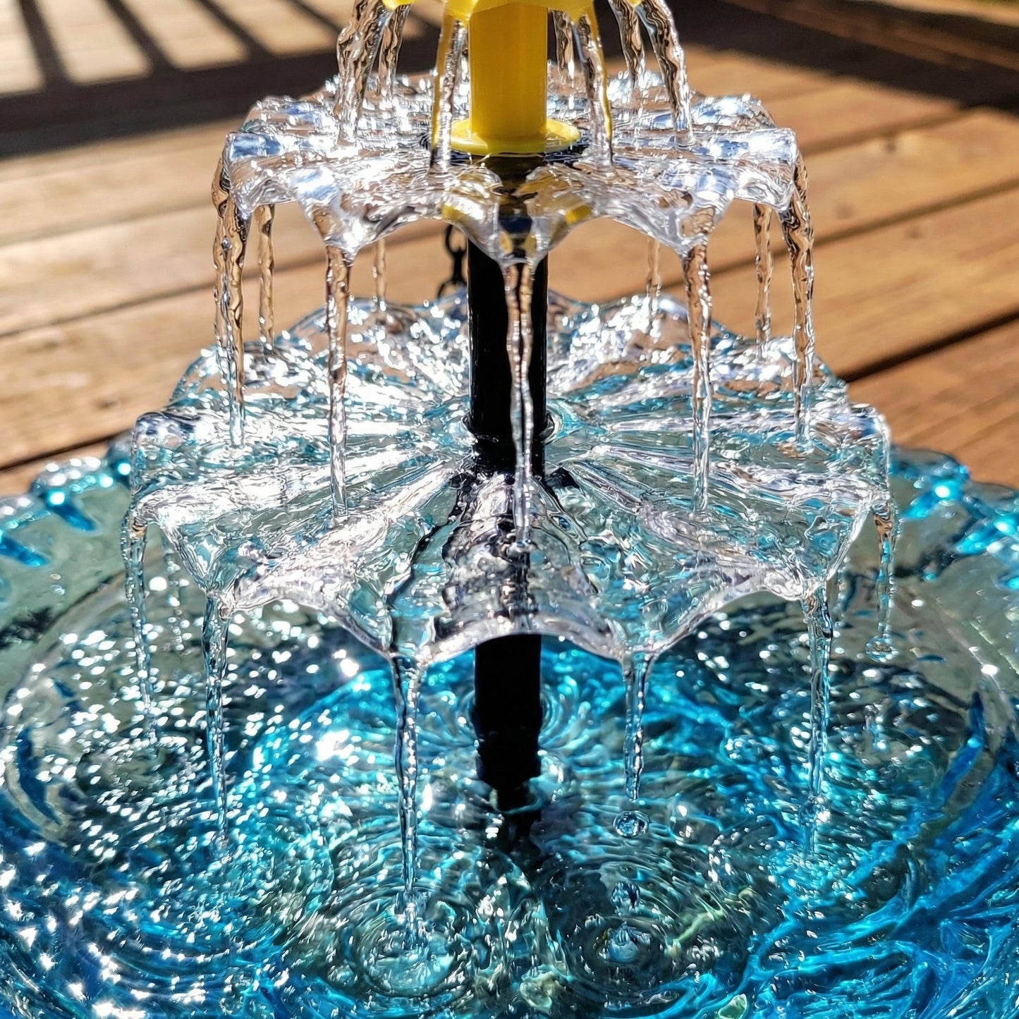 Zonne-energie Cascaderende Hangende Vogelbad Fontein