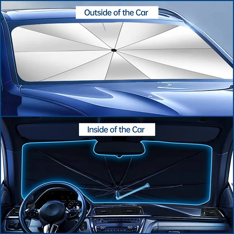 SunShield™ Opvouwbaar Zonnescherm | Houd je Auto Koel & UV-Vrij