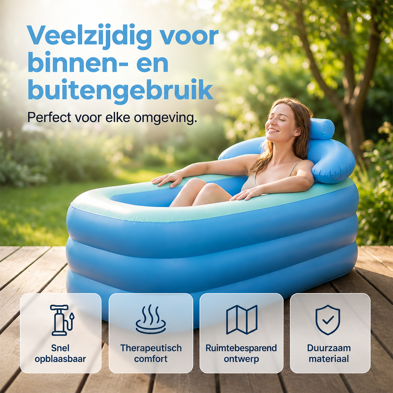 RelaxBath™ Opblaasbaar Wellnessbad