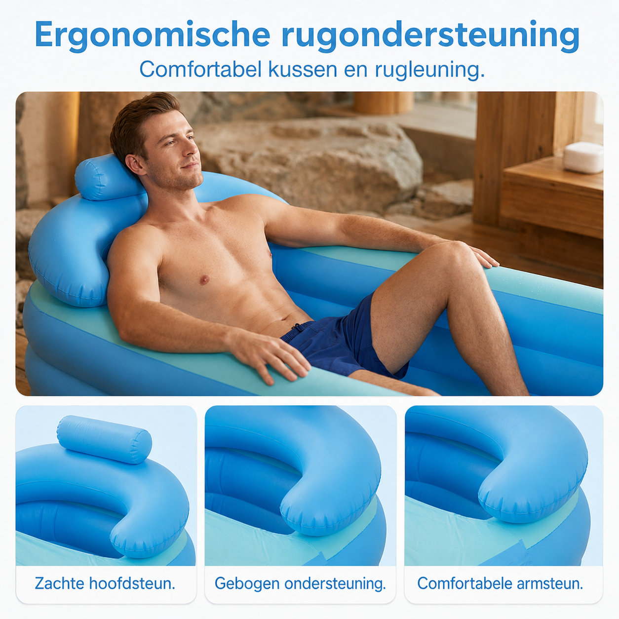 RelaxBath™ Opblaasbaar Wellnessbad