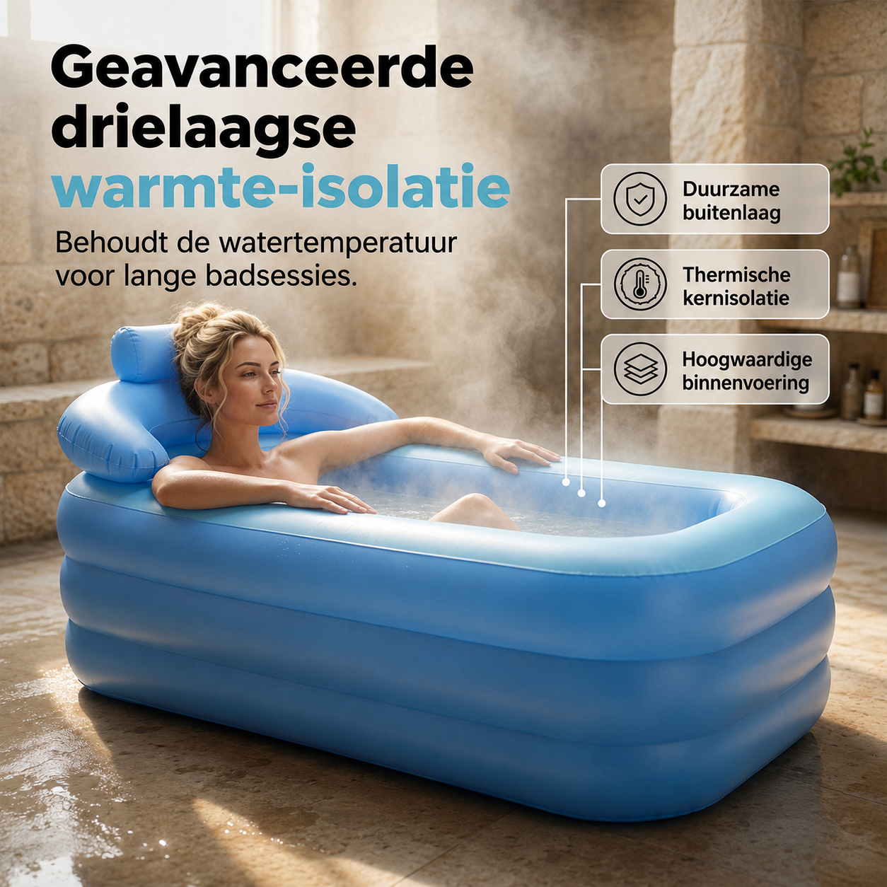 RelaxBath™ Opblaasbaar Wellnessbad