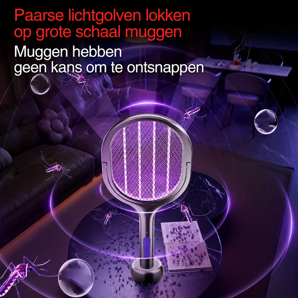 Bugbuster™ | Elektrische Muggen & Vliegen Killer met Uitschuifbare Steel – 50% Korting