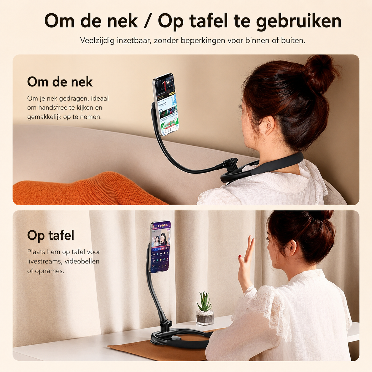 ViewEase™- Je telefoon altijd perfect in beeld