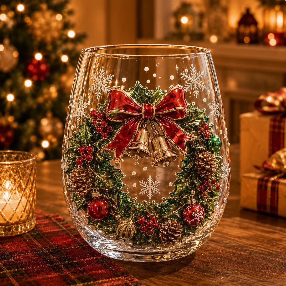 FestiveSip-3D Glazen Kerstbekers