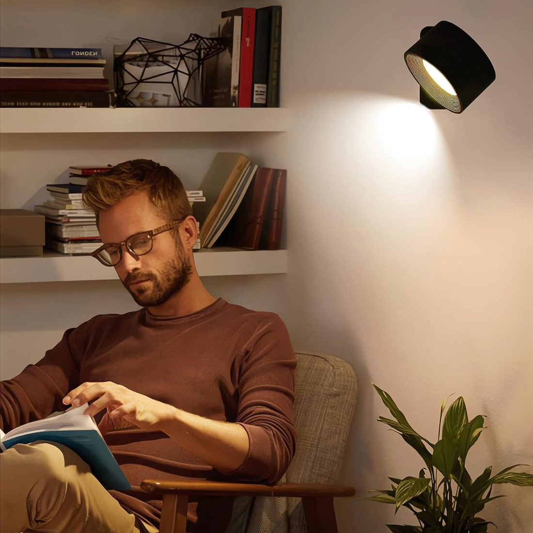 LumiFlex™ Draadloze Wandlamp