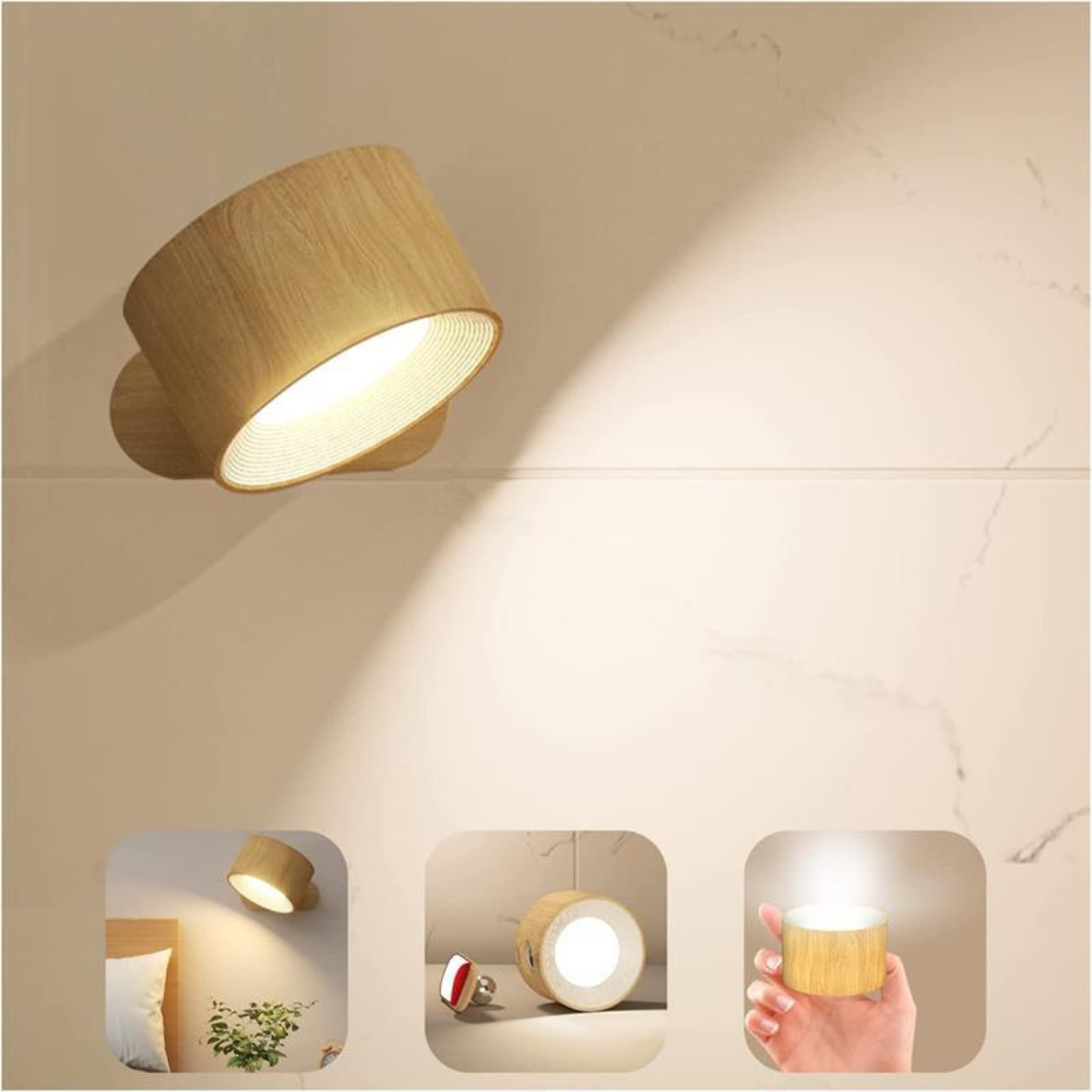 LumiFlex™ Draadloze Wandlamp