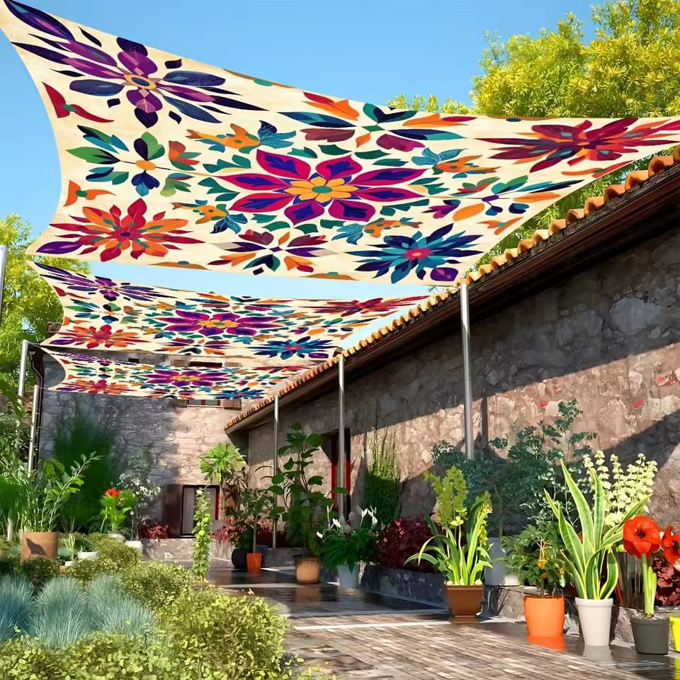Boho Schaduwzeil 185×240 cm | UV-Bescherming + Waterafstotend