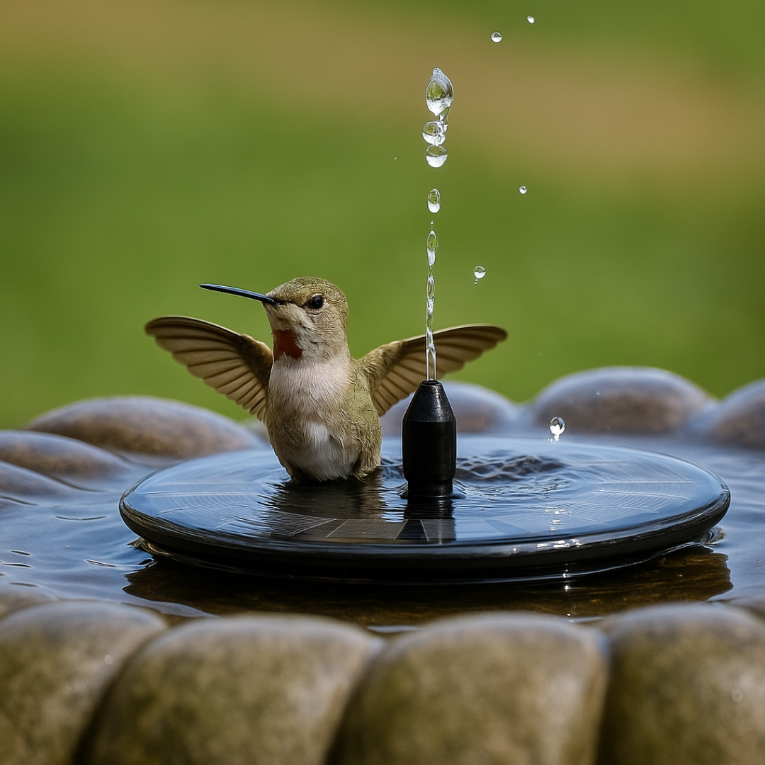 BirdSanctuary™ Solar Vogelbad met Fontein – Tover je Tuin in een Vogelparadijs
