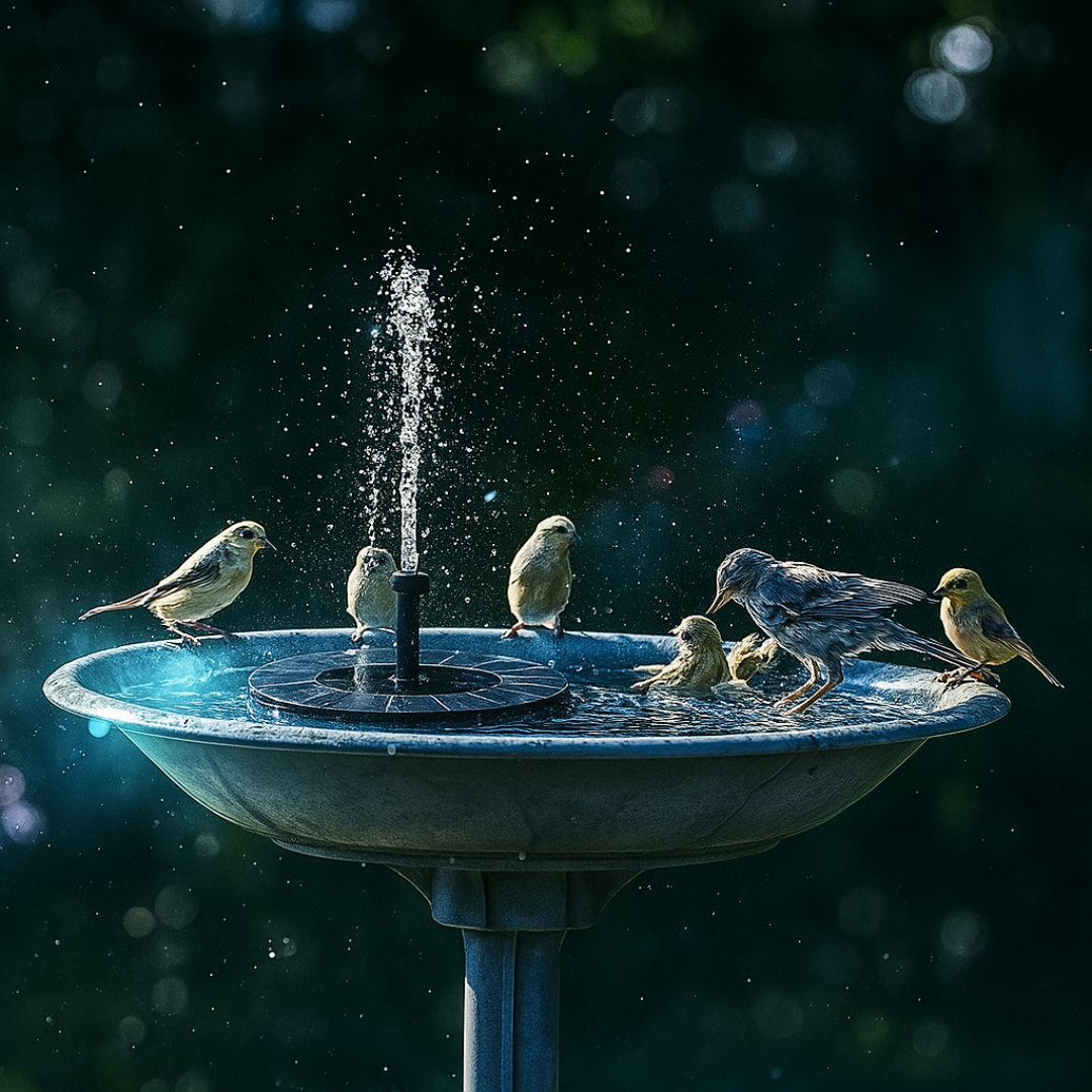 BirdSanctuary™ Solar Vogelbad met Fontein – Tover je Tuin in een Vogelparadijs