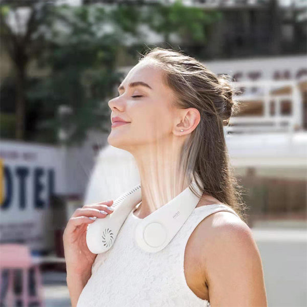 BreezeMate™ Oplaadbare Nekventilator – Handsfree Verkoeling Overal & Altijd