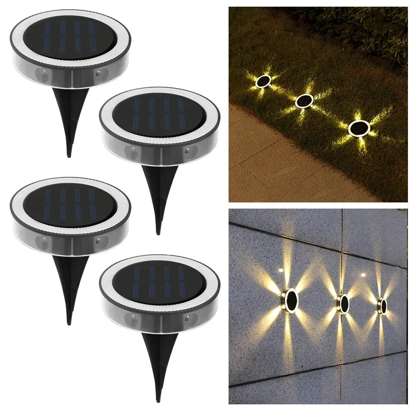 FloorGlow™ Solar Grondlampen Set – Sfeervol Pad & Tuin Verlichten Zonder Stroom