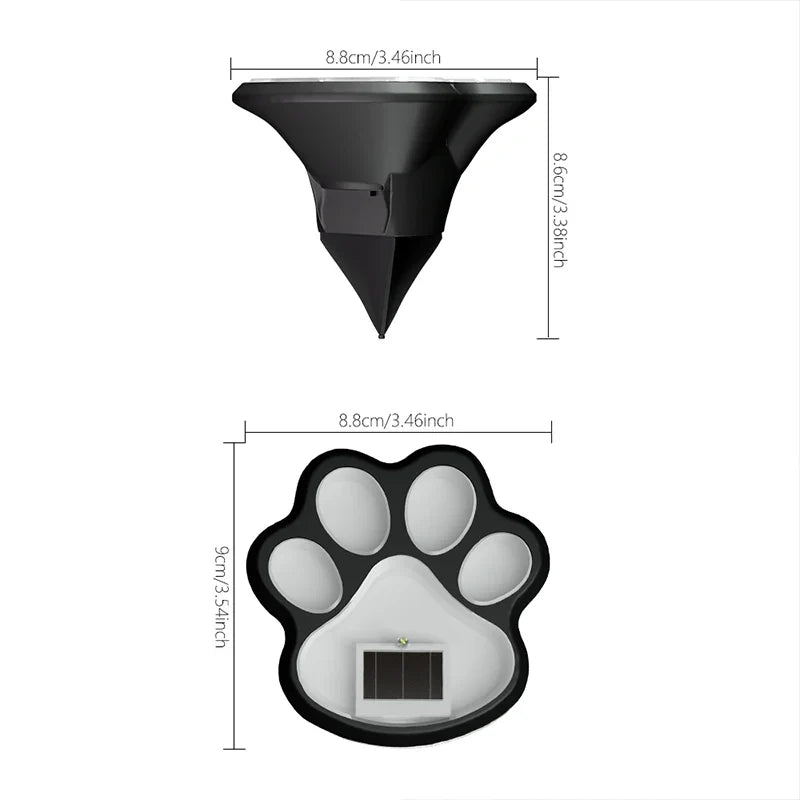 PawGlow™ Zonne-energie Tuinlamp – Schattige Pootjes Sfeerverlichting voor Buiten