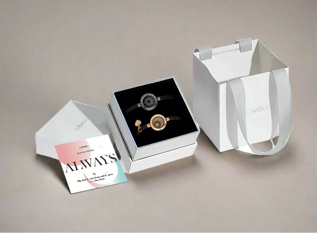 LoveLink™ by TOTWOO | Slimme Koppel Armbanden – Voel Elkaars Aanraking, Altijd