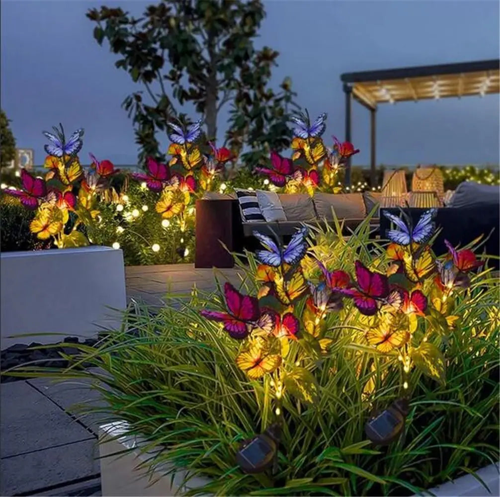 GardenGlow™ Zonne-energie Vlinderlamp – Betoverende Tuindecoratie met Sfeervol Lichtspel